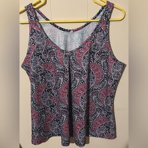 Women’s Large Pink & Black Tank Top